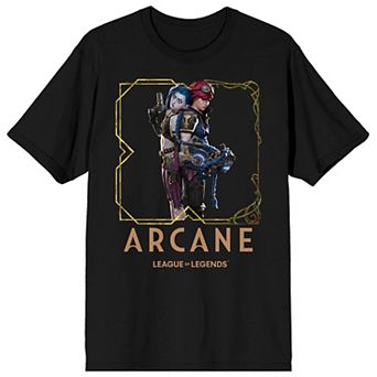 Men's Arcane Jinx & Vi Graphic Short Sleeve T-Shirt