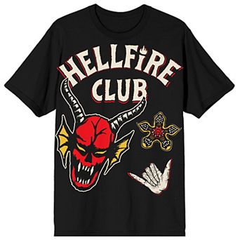 Men's Stranger Things Hellfire Club Icons Men's Graphic Tee