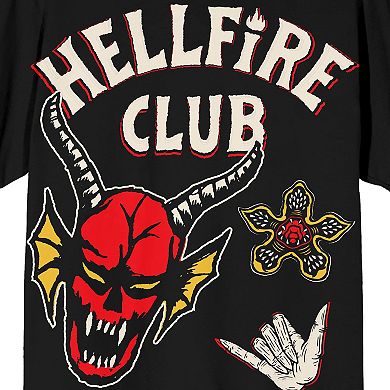 Men's Stranger Things Hellfire Club Icons Men's Graphic Tee