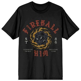 Men's Stranger Things Fireball Him Graphic Tee