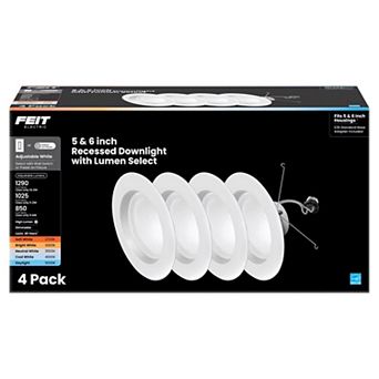 Feit Enhance Frost White 7.5 in W Aluminum LED Dimmable Recessed Downlight 14.3 W
