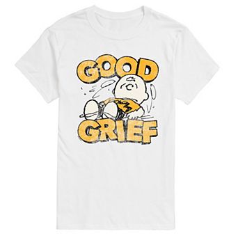 Big & Tall Peanuts Charlie Brown Good Grief Vintage Graphic Tee