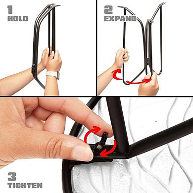 G128 12 in Round Glass Outdoor Side Table Ocean Pattern, Decorative Plant Stand, Small End Table