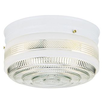 Westinghouse 5 in H X 8.75 in W X 8.75 in L White Ceiling Fixture