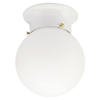 Westinghouse 7.25 in H X 6 in W X 6 in L White Ceiling Fixture Model# 66607