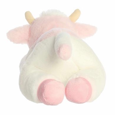 Aurora Adorable 13" Sadie Strawberry Cow Flopsie Large Pink Stuffed Animal