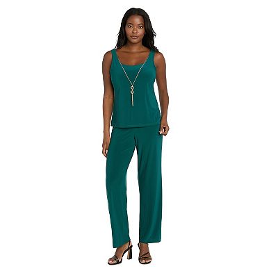 Women's R&M Richards 3-Pc. Soutache Ribbon Duster Pantsuit