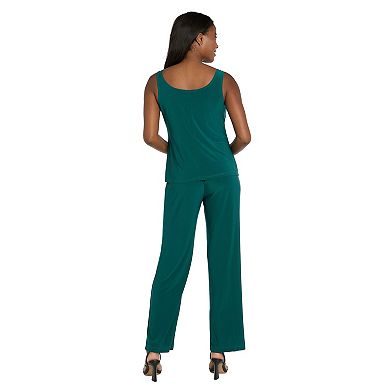 Women's R&M Richards 3-Pc. Soutache Ribbon Duster Pantsuit