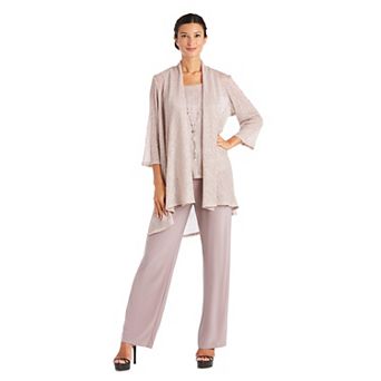 Women's R&M Richards 3 pc Festival Crinkle Duster & Pant Set