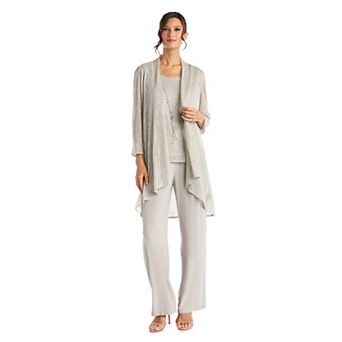 Women's R&M Richards 3 pc Festival Crinkle Duster & Pant Set