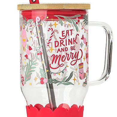 10 Strawberry Street Adria 24-oz. Holiday Design Hydration Bottle