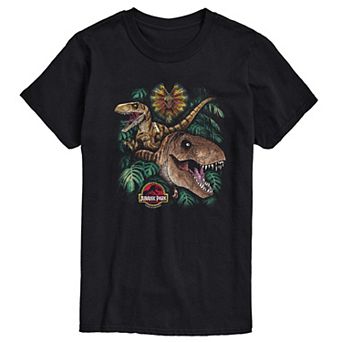 Big & Tall Jurassic Park Collage Graphic Tee