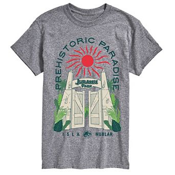Big & Tall Jurassic Park Prehistoric Paradise Isla Nublar Graphic Tee