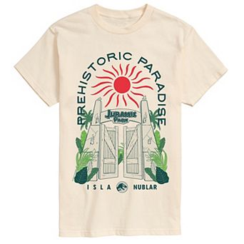 Big & Tall Jurassic Park Prehistoric Paradise Isla Nublar Graphic Tee