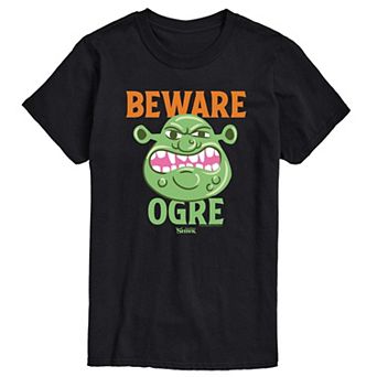 Big & Tall Shrek Beware Ogre Graphic Tee