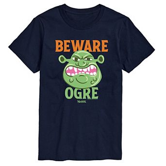 Big & Tall Shrek Beware Ogre Graphic Tee