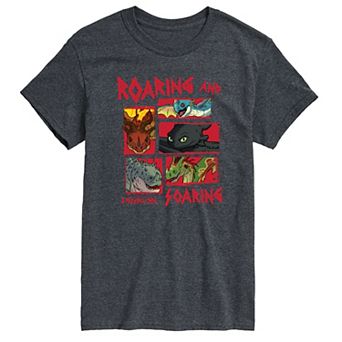 Big & Tall How To Train Your Dragon Roaring & Soaring Graphic Tee
