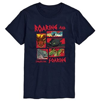 Big & Tall How To Train Your Dragon Roaring & Soaring Graphic Tee