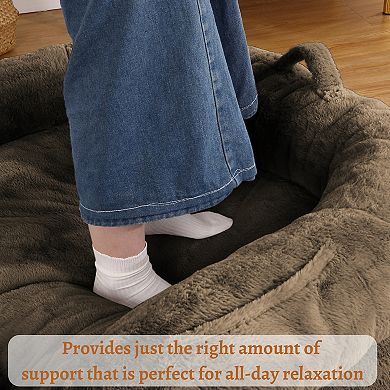 Garvee 71"x43"x10" Dog Bed Sofa Foldable Portable Lounger with Storage Pocket and Washable Cover