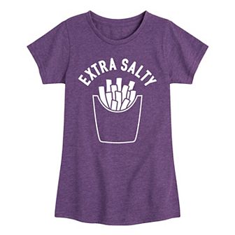 Girls 7-16 Extra Salty Graphic Tee