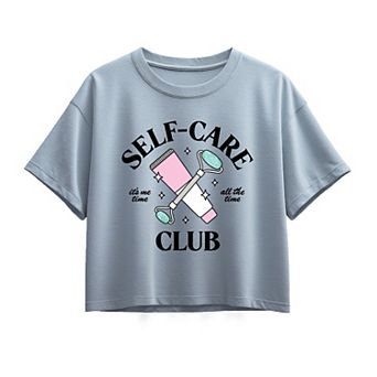 Girls 7-16 Self Care Club Boxy Tee