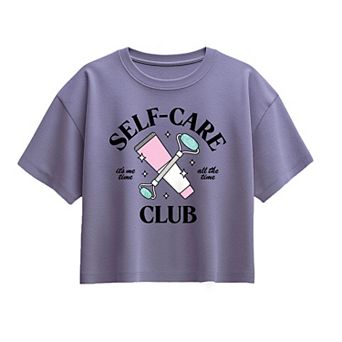 Girls 7-16 Self Care Club Boxy Tee