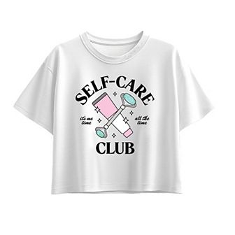 Girls 7-16 Self Care Club Boxy Tee
