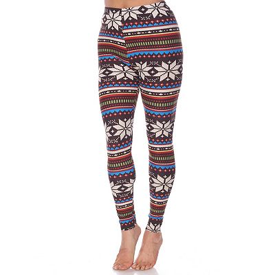 Womens Holiday Leggings 3-Pack Festive Prints & Cozy Styles
