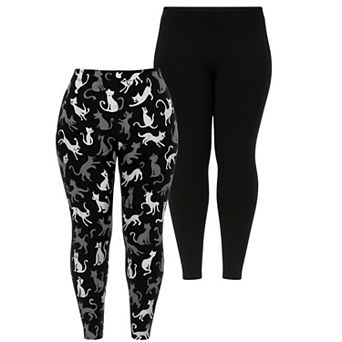 Women’s Halloween Cat Leggings 2-Pack