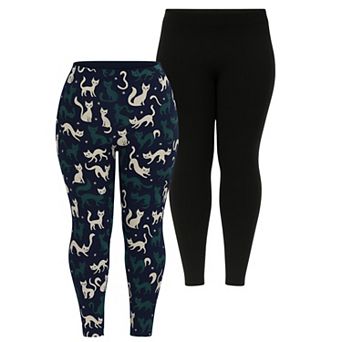 Women’s Halloween Cat Leggings 2-Pack