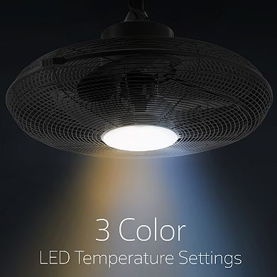 20 Inch 3 Speed Gazebo Outdoor Fan in Matte Black