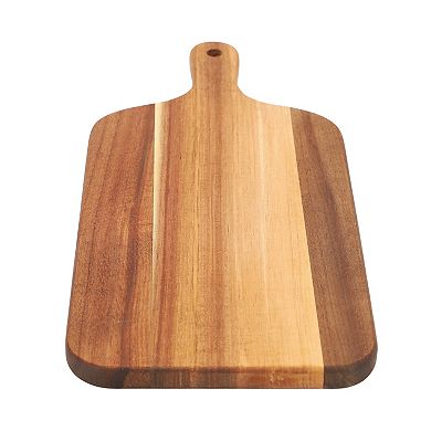 Elama 11.5 Inch Acacia Wood Charcuterie Cheese Board