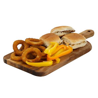 Elama 11.5 Inch Acacia Wood Charcuterie Cheese Board