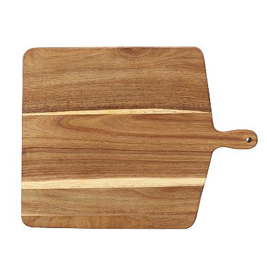 Elama 13 Inch Acacia Wood Square Serving Board