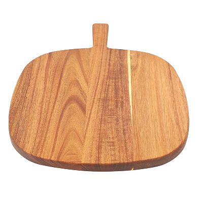 Elama 13 Inch Acacia Wood Serving Butcher Cutting Board with Handle