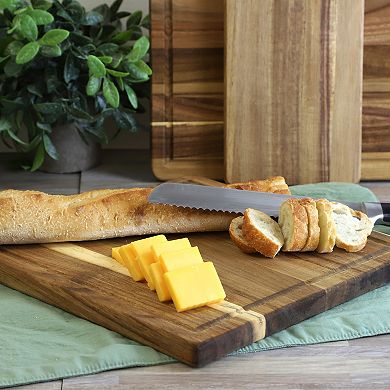 Elama 3 Piece Acacia Wood Cutting, Prep and Serving Boards