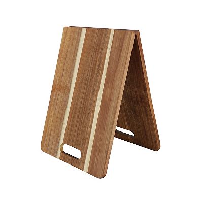 Elama 33 x 12 Inch Acacia Wood Folding Charcuterie Serving Board