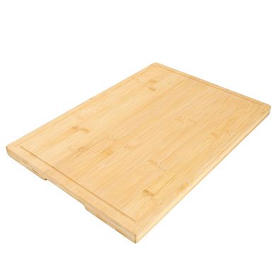 Elama 20 x 14 Inch Rectangle 100% Bamboo Cutting Board