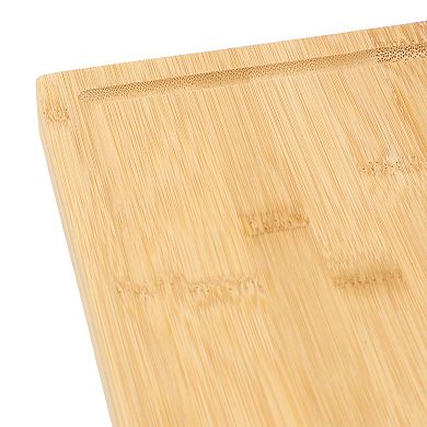 Elama 20 x 14 Inch Rectangle 100% Bamboo Cutting Board