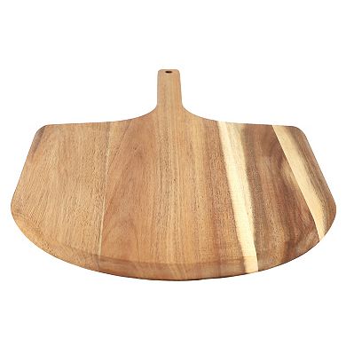 Elama Acacia Wood Pizza Peel and Serving Board