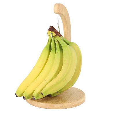 Elama 100% Bamboo Wood Banana Hanger