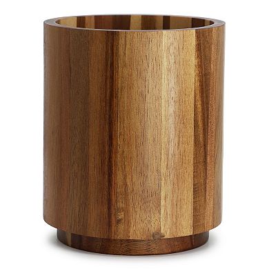 Elama Acacia Wood 360 Rotating Utensil Holder