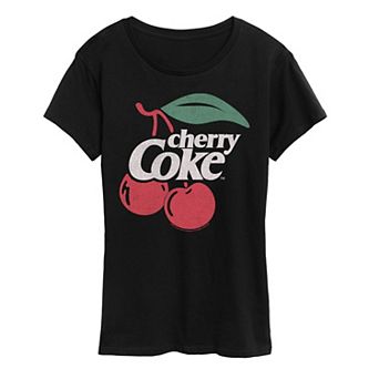 Women's Cherry Coke Logo Vintage Graphic Tee