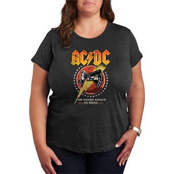 Plus Size ACDC For Those About To Rock Graphic Tee