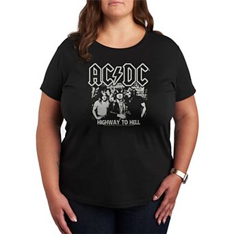 Plus Size ACDC Highway To Hell Graphic Tee