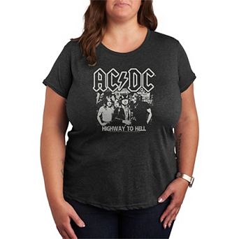 Plus Size ACDC Highway To Hell Graphic Tee