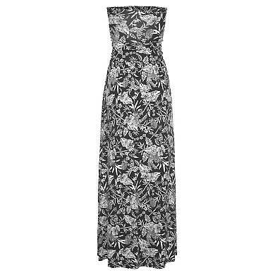 Lascana Women's Bandeau Maxi Dress