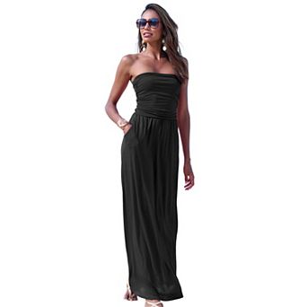 Lascana Women's Bandeau Maxi Dress