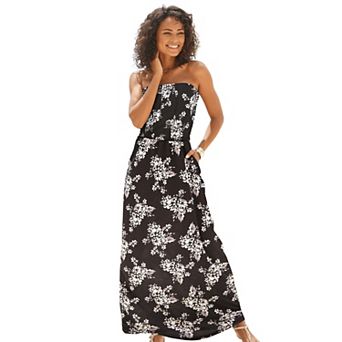Lascana Women's Bandeau Maxi Dress