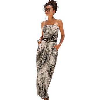 Lascana Women's Bandeau Maxi Dress